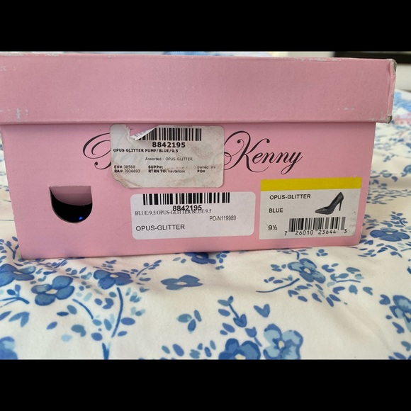 Sparkly Blue Heels NWOT Penny Loves Kenny 4 Inch Heel! - Picture 5 of 5